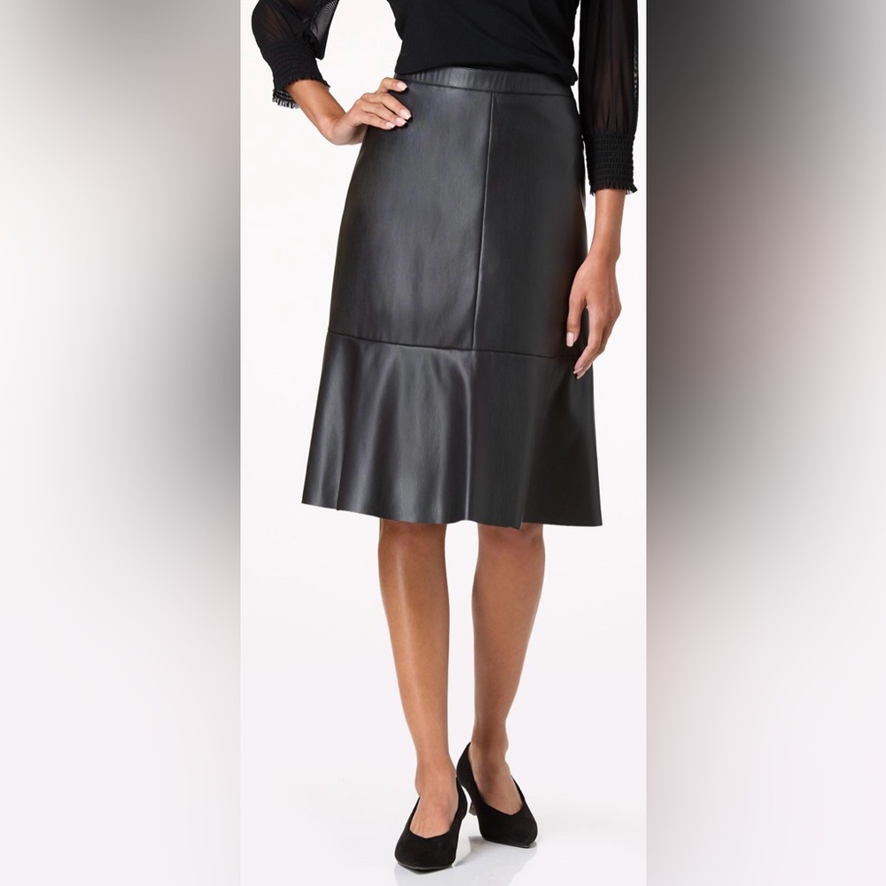 NEW - Faux Leather Skirt